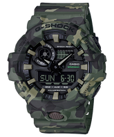 G-Shock Analog & Digital, Black Dial Green Resin Band Watch for Men, GA-700CM-3ADR